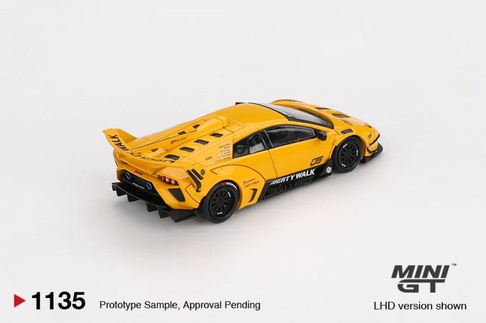 Xe mô hình Mini GT MGT01135 LB-Silhouette Works Lamborghini Murciélago GT Evo Yellow - ảnh 2