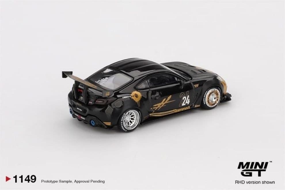 Mô hình xe Mini GT MGT01149 Toyota GR86 LB★Nation Black / Gold - ảnh 2