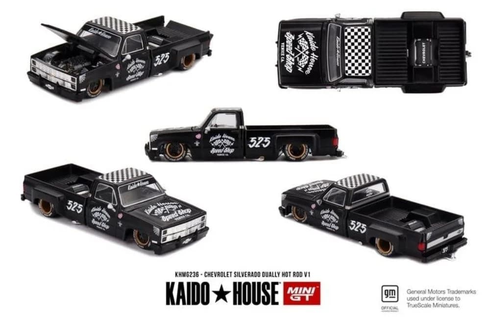 Mô hình xe Kaido House KHMG236 Chevrolet Silverado Dually Hot Rod V1