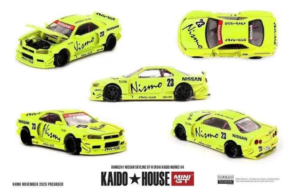Xe mô hình KHMG241 Kaido House Nissan Skyline GT-R (R34) Kaido Works V4