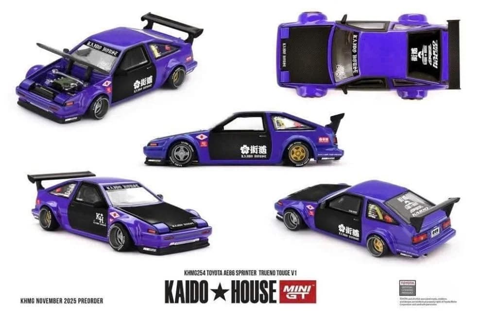 Xe mô hình KHMG254 Kaido House Toyota AE86 Sprinter Trueno TOUGE V1