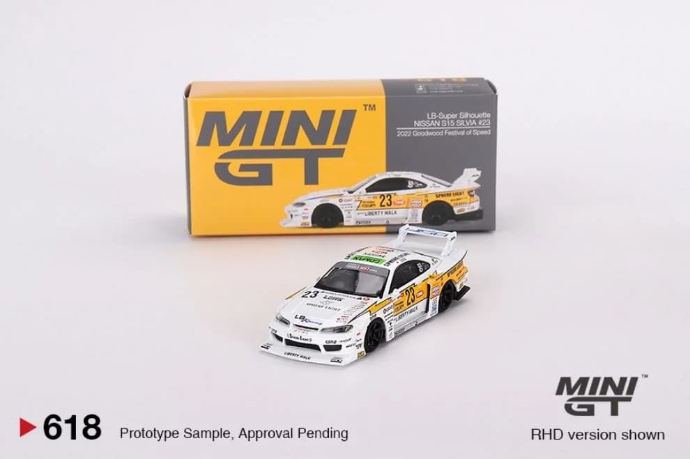 Xe mô hình Mini GT MGT00618 Nissan LB-Super Silhouette S15 SILVIA