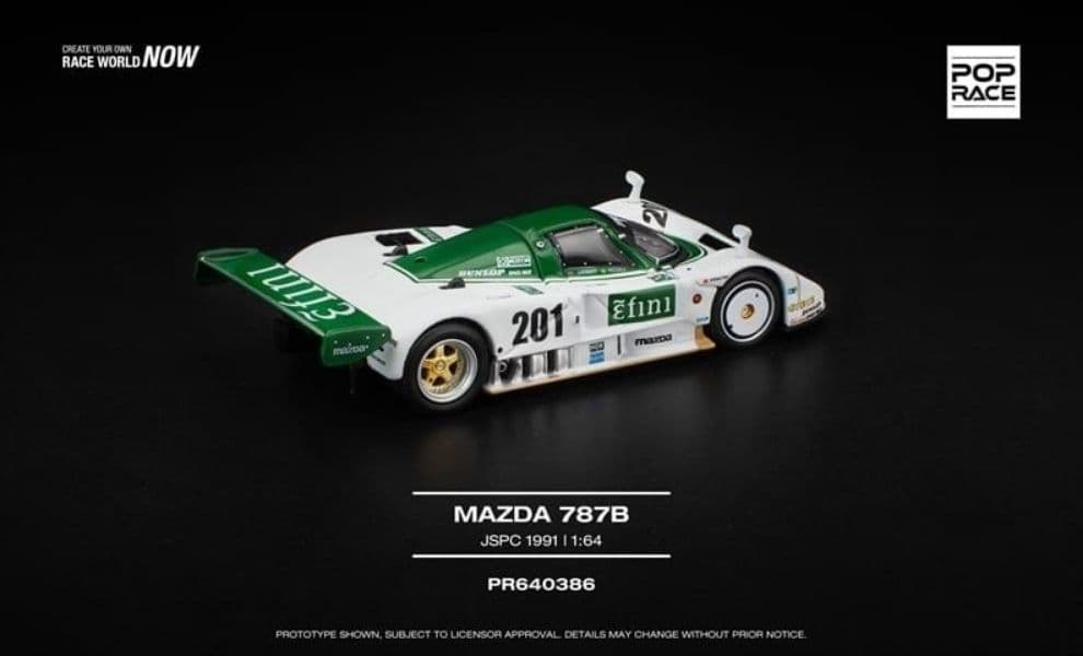 Mô hình xe Pop Race PR640386 Mazda 787B JSPC 1991 - ảnh 1