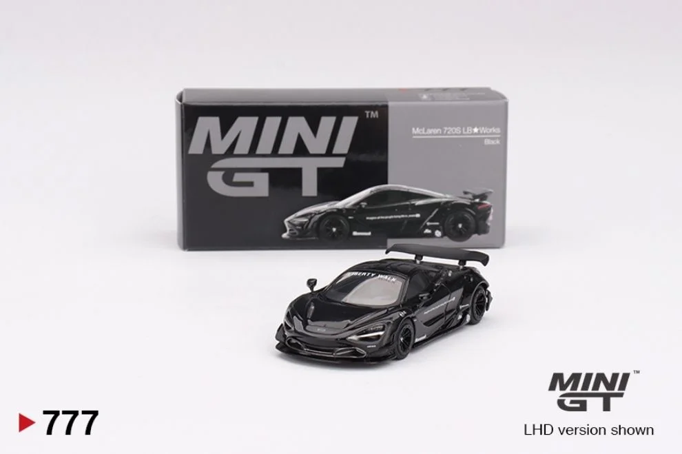 Xe mô hình Mini GT MGT00777 McLaren 720S LB Works Black