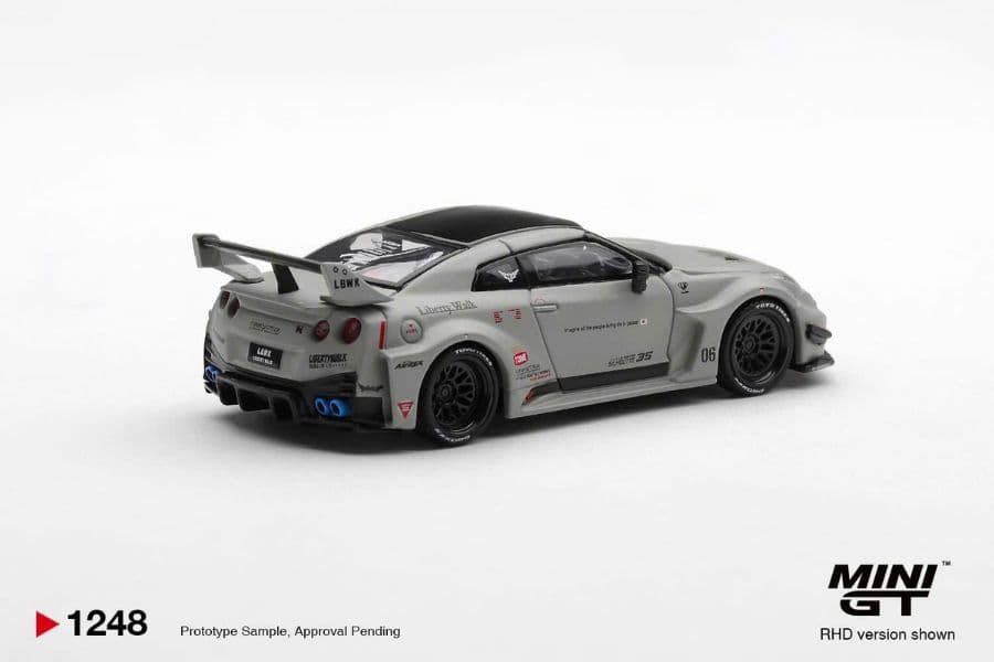 Xe mô hình Mini GT MGT01248 NISSAN LB-Silhouette WORKS GT 35GT-RR Ver.1 Matt Grey - ảnh 2
