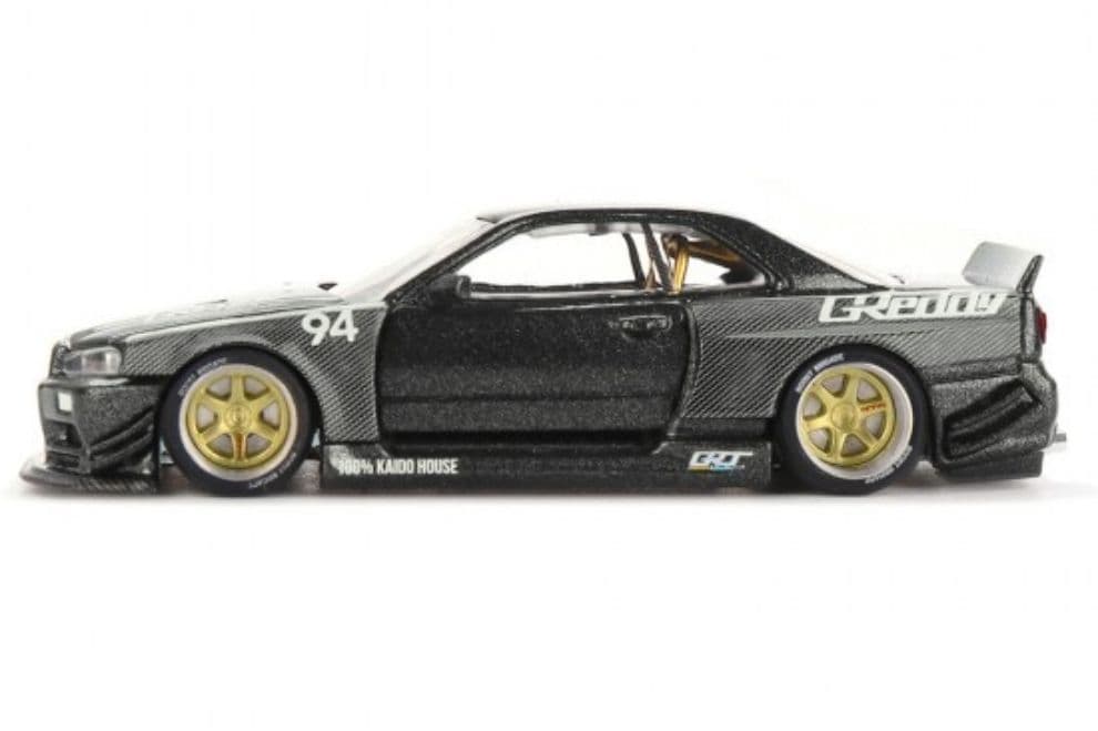 Mô hình xe Kaido House KHMG222 Nissan Skyline GT-R (R34) Kaido Works GReddy V2 - ảnh 5