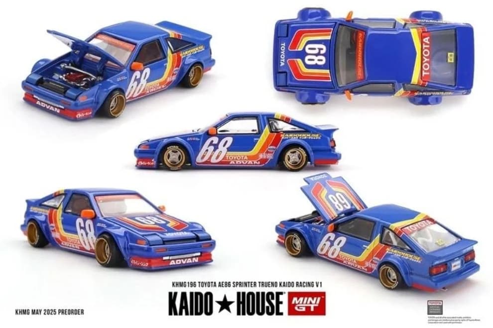 Mô hình xe Nissan Skyline KHMG232 Silvia S13-R Kaido Works V1