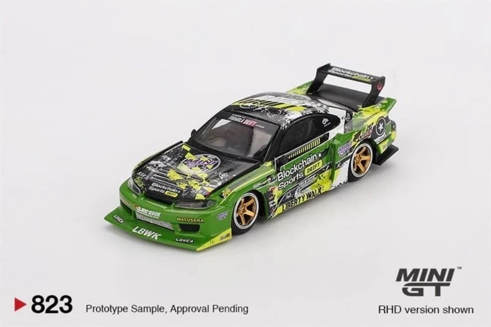 Mô hình xe Mini GT MGT00823 Nissan LB-Super Silhouette S15 SILVIA #555 V2 2024 Formula Drift Japan - ảnh 3
