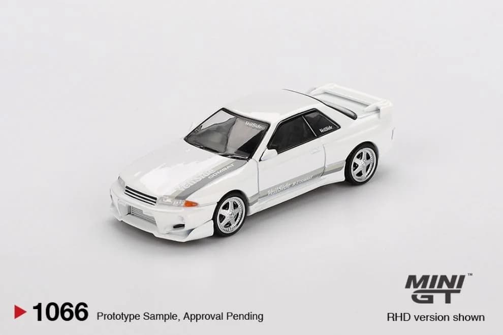 Xe mô hình Mini GT Nissan Skyline GT-R (R32) VeilSide Combat C-I White - ảnh 4