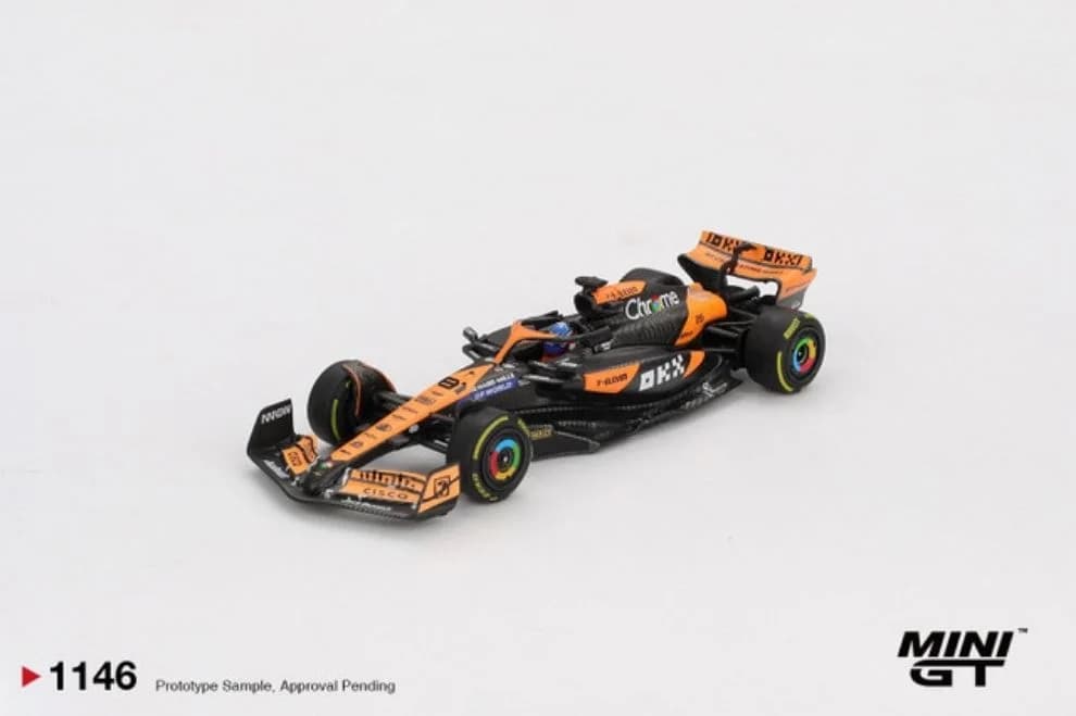 Mô hình xe Mini GT MGT01146 McLaren MCL38 #81 Oscar Piastri 2024 F1 2024 Hungarian GP Winner - ảnh 3