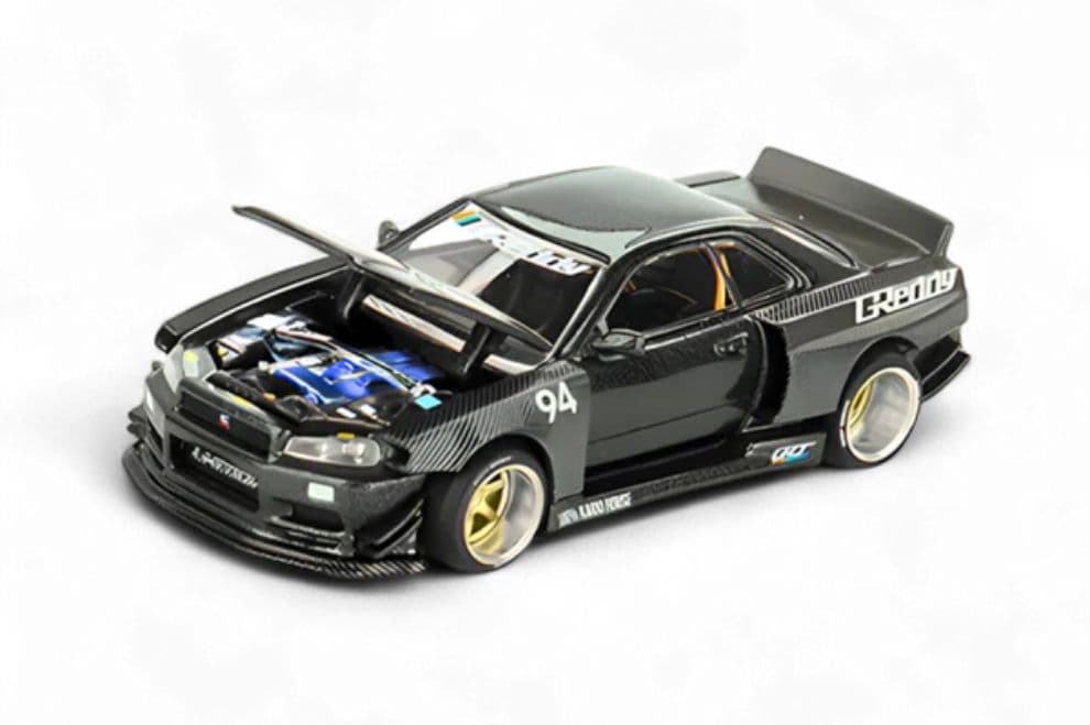 Mô hình xe Kaido House KHMG222 Nissan Skyline GT-R (R34) Kaido Works GReddy V2 - ảnh 1
