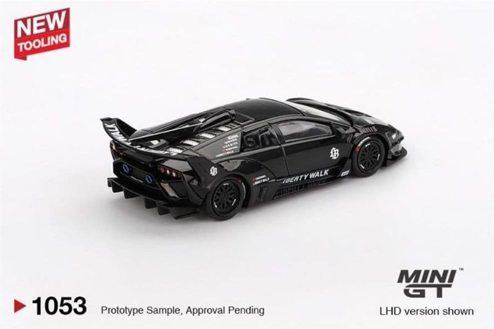 Mô hình xe Mini GT MGT01053 Lamborghini LB-Silhouette WORKS MURCIELAGO GT Evo Black - ảnh 1