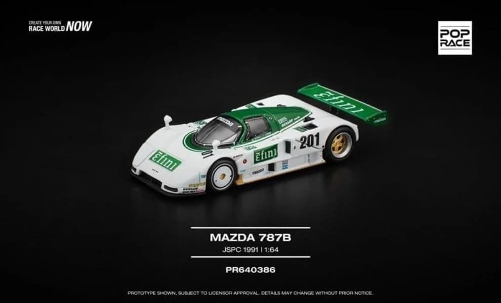 Mô hình xe Pop Race PR640386 Mazda 787B JSPC 1991