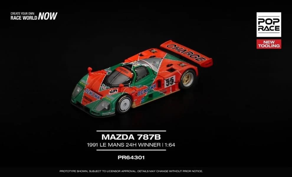 PR640301 Poprace MAZDA 787B 1991 LE MANS 24h WINNER
