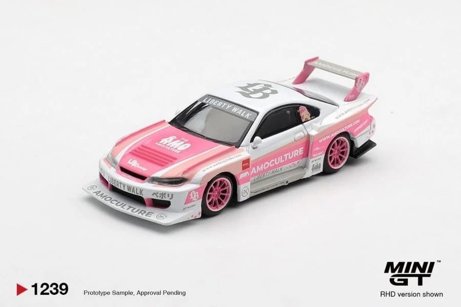 Xe mô hình Mini GT MGT01239 Nissan SILVIA (S15) LB-Super Silhouette AMOCULTURE