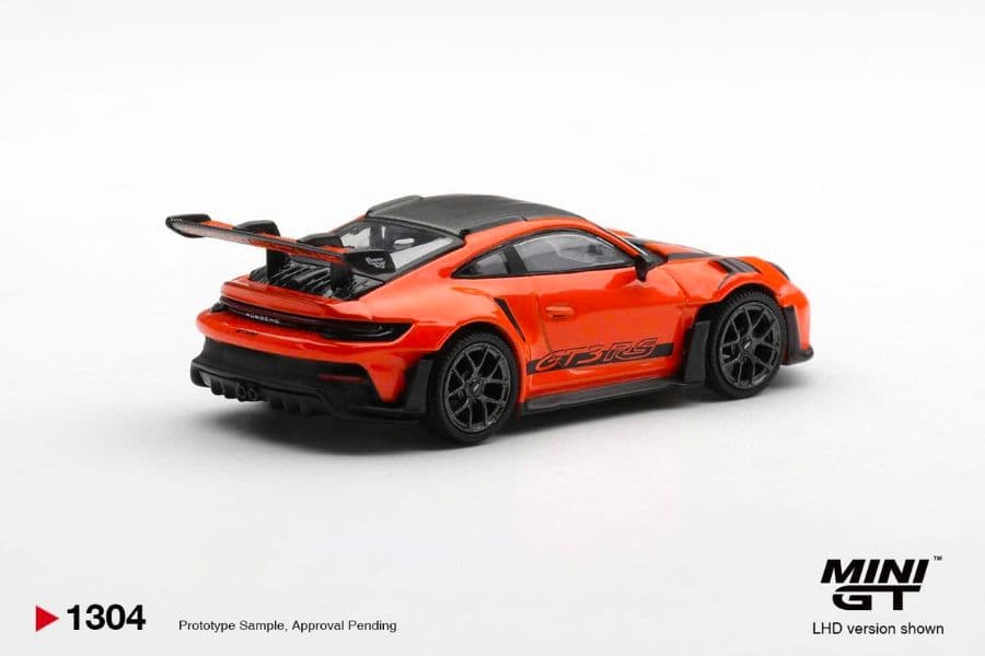 Xe mô hình Mini GT MGT01304 Porsche 911 (992) GT3 RS Weissach Package Gulf Orange - ảnh 2