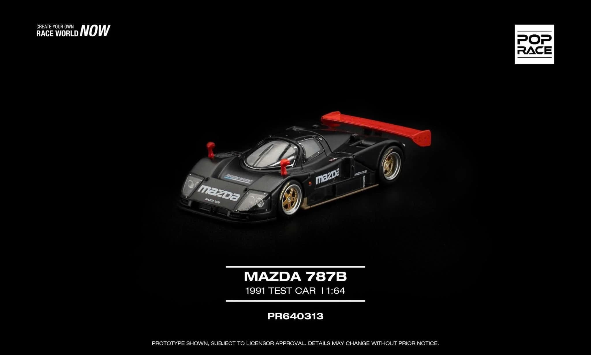 Xe mô hình Pop Race PR640313 MAZDA 787B 1991 TEST CAR