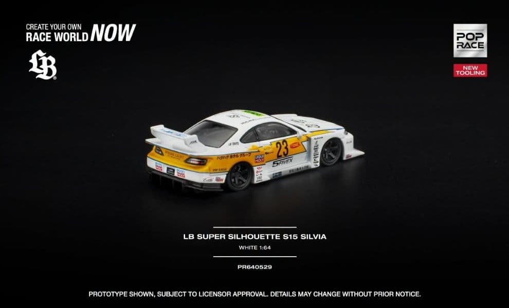 Xe mô hình POP Race PR640529 LB SUPER SILHOUETTE S15 SILVIA – WHITE - ảnh 2