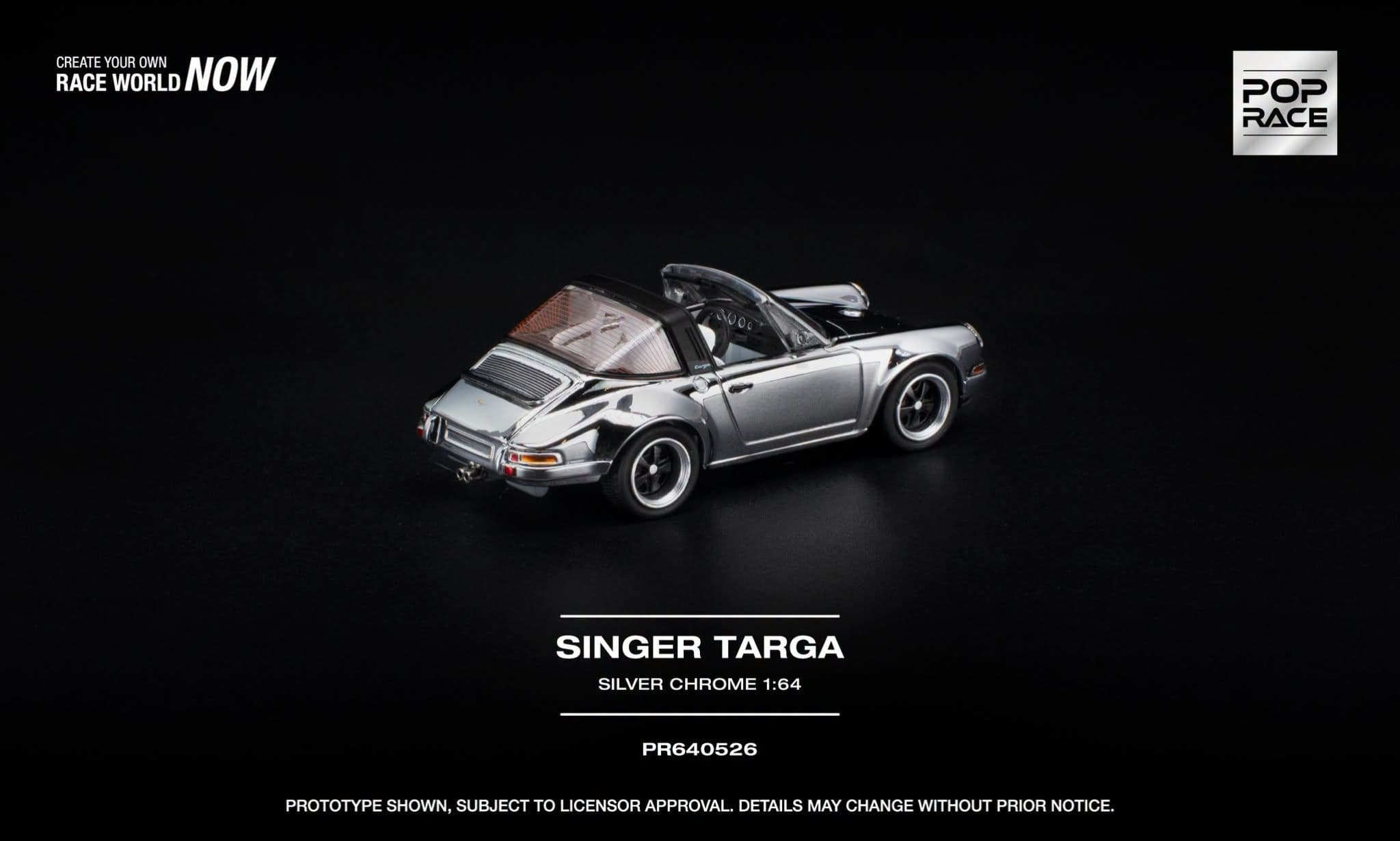 pr640526 pop race singer targa silver chrome