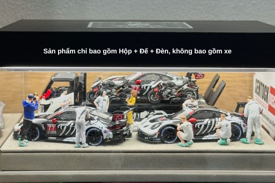 Hộp Mica Trưng Bày Chống Bụi Đế Da Cho Xe Mô Hình 1:64, ảnh 6/6