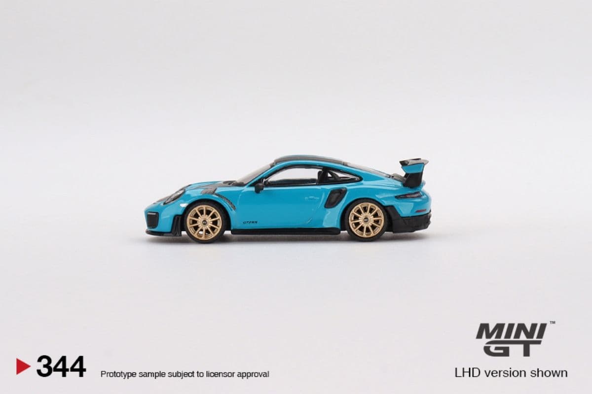 Xe mô hình Mini GT MGT00344 Porsche 911(991) GT2 RS Weissach Package Miami Blue – ảnh 4/4