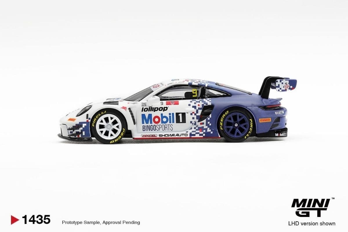 Xe mô hình Mini GT MGT01435 Porsche 911 GT3 R (992) #9 Bingo Racing with LM Corsa 2026 Japan Cup Sugo Race 2 Winner – ảnh 2/3