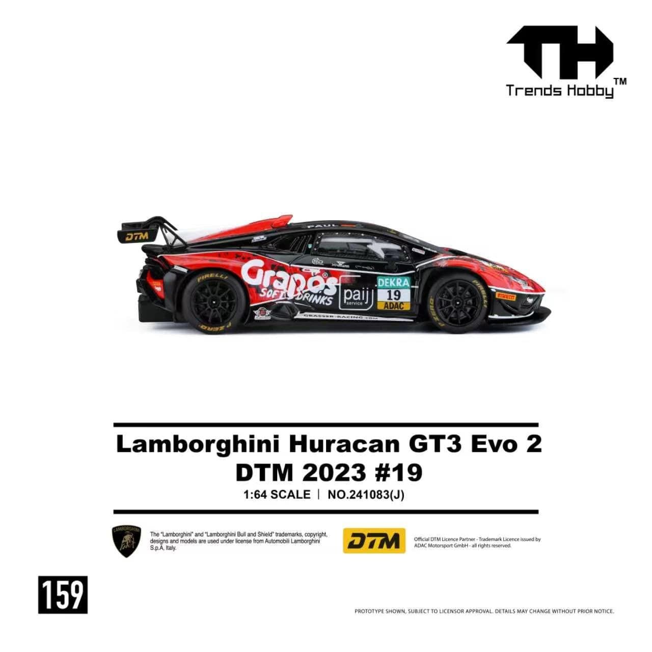 Trends Hobby 1/64 TH159 – 241083(J) Lamborghini Huracan GT3 EVO2 – DTM 2023 #19 – photo 4