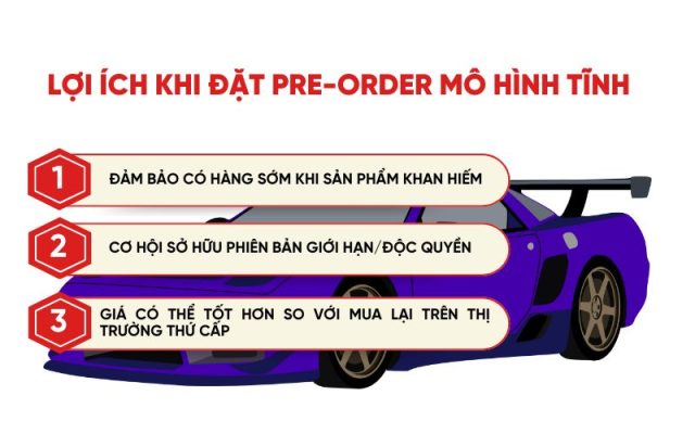 Lợi ích khi đặt pre-order mô hình tĩnh