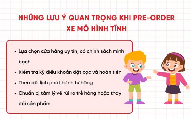 Những lưu ý quan trọng khi pre-order mô hình diecast
