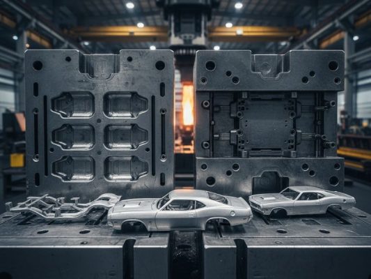 Tooling diecast là gì? Sự khác nhau giữa casting và tooling trong diecast Tooling diecast (hay "khuôn đúc diecast") là toàn bộ hệ thống khuôn kim loại được chế tạo cực kỳ chính xác, dùng để đúc ra một mô hình xe cụ thể.