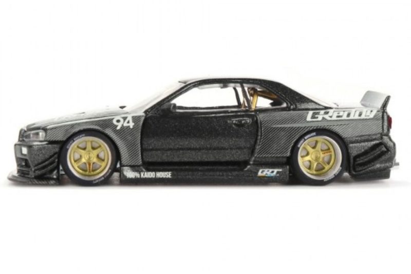 Mô hình xe Kaido House KHMG222 Nissan Skyline GT-R (R34) Kaido Works GReddy V2 khmg197