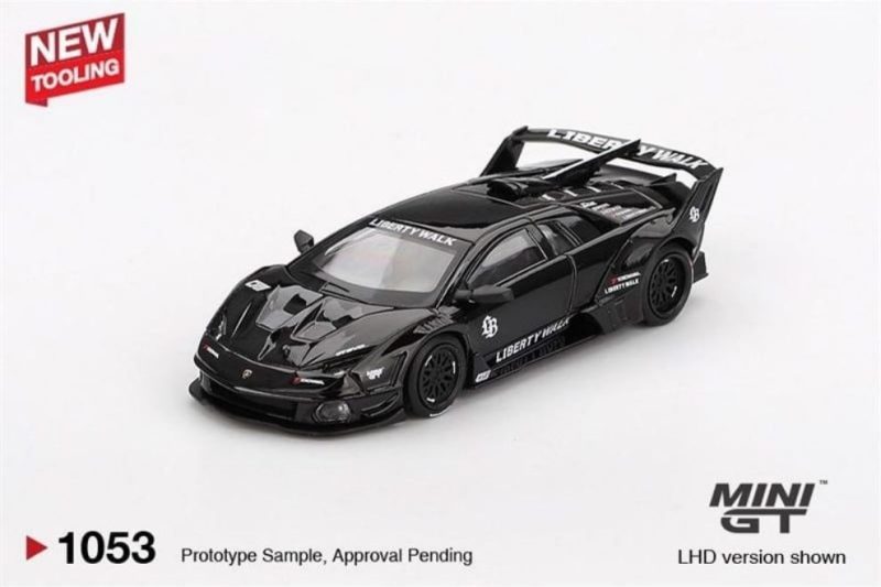 Mô hình xe MiniGT Lamborghini MGT01053 LB-Silhouette WORKS MURCIELAGO GT Evo Black