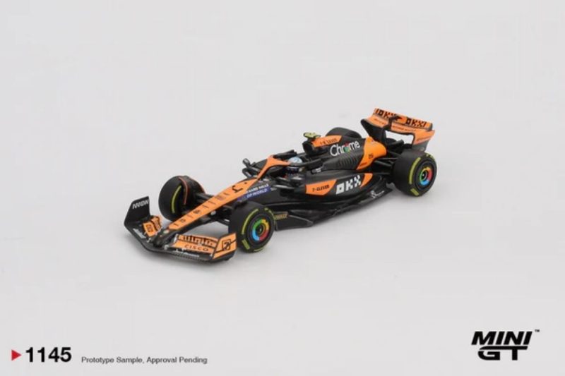 Mô hình xe Mini GT MGT01145 McLaren MCL38 #4 Lando Norris 2024 F1 2024 Hungarian GP 2nd Place