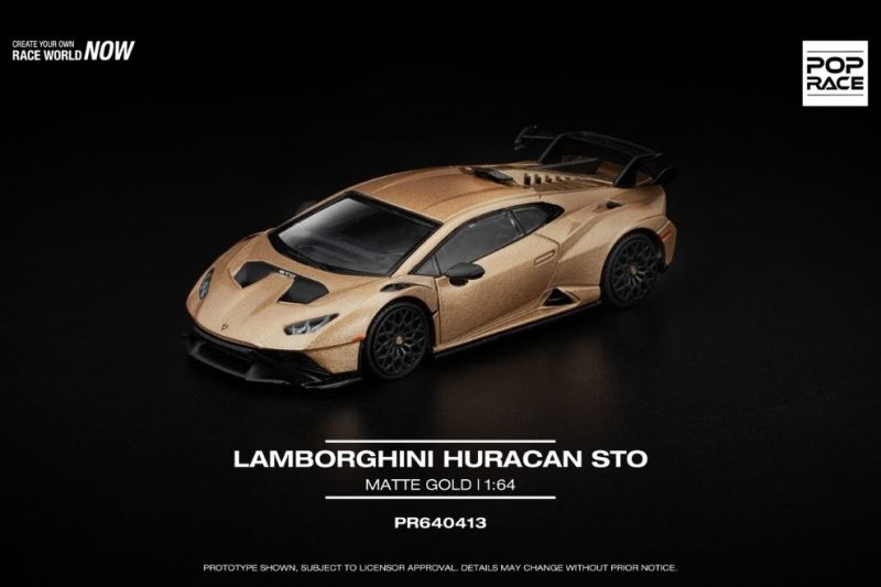 Xe mô hình PR640413 Poprace LAMBORGHINI HURACAN STO MATTE GOLD