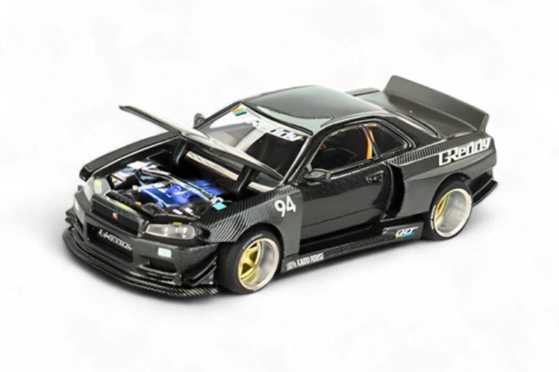 Mô hình xe Kaido House KHMG222 Nissan Skyline GT-R (R34) Kaido Works GReddy V2 khmg197