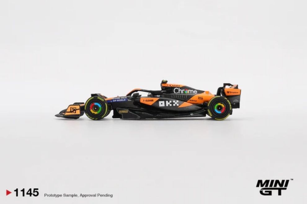 Mô hình xe Mini GT MGT01145 McLaren MCL38 #4 Lando Norris 2024 F1 2024 Hungarian GP 2nd Place mgt01146