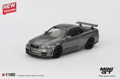 Xe mô hình MGT01160 Mini GT Nissan Skyline GT-R Dark Metal Gray (NISMO BNR34 CRS Version)