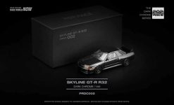 Xe mô hình Poprace PRDC002 Nissan Skyline GTR R32 dark chrome series