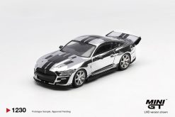 Xe mô hình Mini GT MGT01230 Shelby GT500 Dragon Snake Concept Chrome Silver